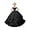 Black, variant on Drtj Flower Girl Dress - Elegant Tulle & Lace Princess Gown for Weddings, Pageants, First Communion (Ages 2-16)