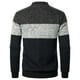 thumbnail image 4 of Suéteres DecSea para hombre, cárdigan, sudadera, sin capucha, con cremallera, cuello alto, ligeros, 4 of 4