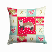 Animal Art Love Fabric Decorative Pillow