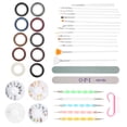 thumbnail image 4 of Nail Pen Polishing Strips Manicure File Nail Art Crystal Rhinestones Dotting Tool Set, 4 of 14