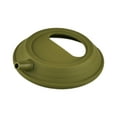 thumbnail image 4 of Tapa de silicona para tazón para campamento cubierta de utensilios portátiles ligeros con reemplazo de boquilla para la playa de barbacoa Verde, 4 of 8