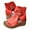 Red, variant on Summer Danhjin Women's High top Wedge Sandals Thick soled Open Toe Summer High Heel Casual Sandals Wedge Platform Sandals