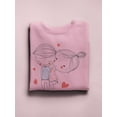 thumbnail image 3 of Valentine's Day Doodle. Sweatshirt Women -Image by Shutterstock, Female Medium, 3 of 4