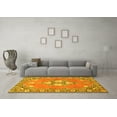 thumbnail image 3 of Ahgly Company Indoor Square Persian Yellow Traditional Area Rugs, 6' Square, 3 of 4
