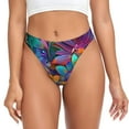 thumbnail image 1 of Fotbe Psychedelic Sunflowers Tanga Sin Costuras para Mujer con Estampado – Panties Invisibles, Transpirables y Cómodos para Uso Diario-Large, 1 of 6