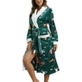 thumbnail image 3 of Biekopu Female Nightwear, Cartoon Patterns Print O-Neck Long Sleeve Jumpsuit, 3 of 9