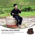 thumbnail image 4 of MasteelfCA 2Pcs Practical Professional Ebony Erhu Using Bridge Erhu Instrument Accessory, 4 of 7