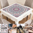 thumbnail image 6 of Mandala Mahjong Mat for Table, 31.5*31.5in Anti Slip American Mahjong Table Cloth, Noise Reduction, Neoprene Mah jongg Mat with Carrying Bag & 3 Dices, Mahjong Accessories Gift, Board Tile Games Mats, 6 of 7