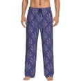 thumbnail image 1 of Fotbe Lavender Flowers Pantalones de Pijama para Hombre, Pantalones de Dormir, Pantalones de Casa con Cintura Ajustable y Bolsillos-X-Large, 1 of 6