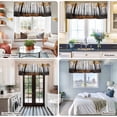 thumbnail image 5 of Orange Forest Farmhouse Short Window Curtain Valances, Vintage Foggy Woods Tree Mysterious Rod Pocket Kitchen Valances for Living Room Bedroom Bathroom Cafe 42" x 12", 5 of 8