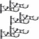 thumbnail image 1 of 6 Piezas Barra de Cortina de Metal Resistente, Soporte para Barra de Cortina, Soporte para Barra de Cortina Doble, Soporte para Cortina, Soporte para Barra de Cortina de Aluminio, Curta Negra, 1 of 5