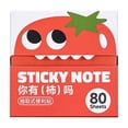 thumbnail image 2 of Transparent Sticky Notes 80 Sheets Pull-Out Dispenser Strong Adhesive for Journaling Note Taking,1PC,Orange, 2 of 9