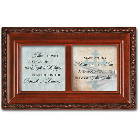 Shine Like The Sun Petite Woodgrain Music Box Plays On Eagle'S Wings