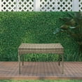 thumbnail image 6 of Jeco Clark Wicker Patio Coffee Table in Gray, 6 of 7