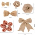 thumbnail image 3 of 32 PCS Natural Burlap Flowers Set, Burlap Bows and Scrapbook Embellishments for Wedding Party Decor Home, Embellishments for Crafts$$Art & Craft, 3 of 6