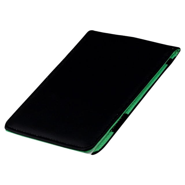 Porta tarjetas de puntuación de golf, cubierta para libro de yardas de golf, cuaderno de notas de cuero PU fácil de usar para entrenamiento, seguimien