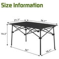 thumbnail image 3 of Folding Camping Table - Lightweight Portable Outdoor Picnic Table with Carry Bag for Camping, Beach, BBQ, Hiking & Travel Long Table, 3 of 8