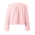 thumbnail image 5 of EDFBUYKRS Womens Long Sleeve Shirts, Casual Crewneck Tunic Tops for Womens Fall, Basic Tees for Women Loose Fit L, 5 of 5
