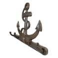 thumbnail image 6 of Cast Iron Rustic Sailor Nautical Sea Ship Anchor 4 Pegs Quadruple Wall Hook, 6 of 9