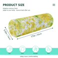 thumbnail image 3 of Cylindrical Pillow Decorative Neck Roll Pillow with Removable Washable Cover Roll Pillow for Knee Leg Neck Yellow Daisy Pattern, 3 of 7
