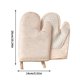 thumbnail image 3 of Star Silicone Scalding Gloves Heat Insulation Thickened Kitchen Oven Baking High Temperature Heat Microwave Oven Gloves, 3 of 5