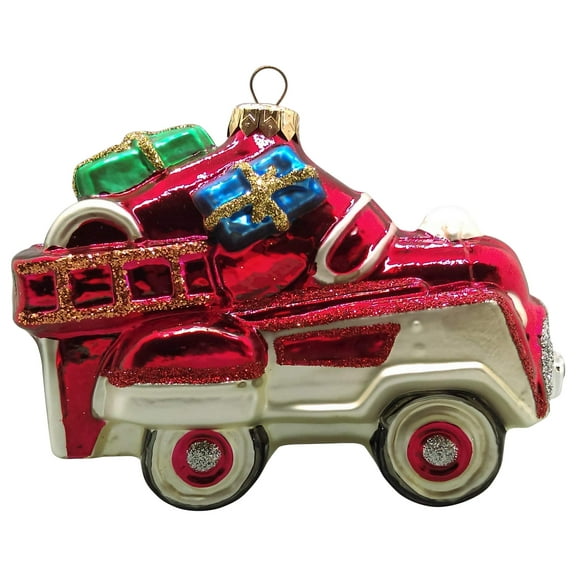 Hallmark QBG6909 1955 Murray Fire Truck Blown Glass 1998 Keepsake Ornament