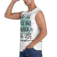 thumbnail image 3 of Bingfone Not All Who Wander Are Lost1 Pattern Men's Tank Tops Workout Sleeveless Tee Shirts Running Beach Tanks for Men-Medium, 3 of 8