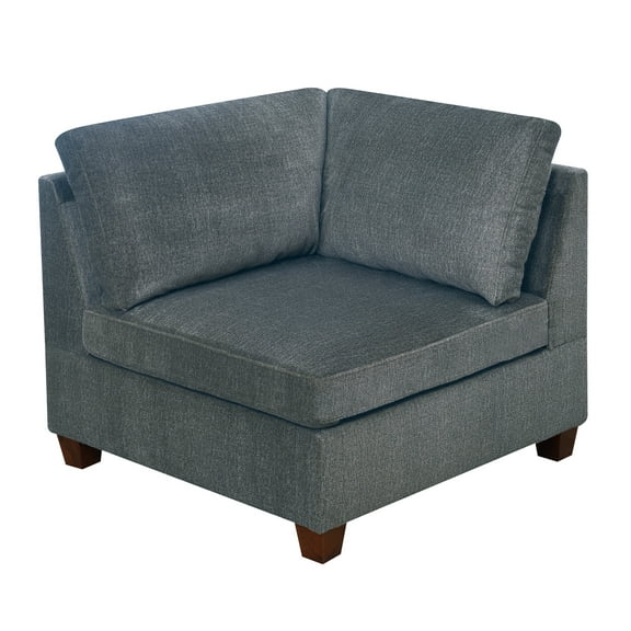 CoSoTower 1pc Corner wedge Grey Chenille Fabric Modular Corner wedge Sofa Living Room Furniture