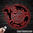 thumbnail image 2 of Craftnamesign Custom Ice Cream Shop Metal LED Light, Personalized Ice Cream Shop Name Sign, 2 of 5
