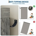 thumbnail image 4 of M optimized Wood Armoire Wardrobe Closet with 4 Drawers and Door, 43.3" H Bedroom Wardrobe Cabinet with Hanging Rod, Clothing Storage Cabinets, 4 Drawers Dresser with Storage Closet, 4 of 9