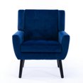 thumbnail image 3 of Velvet Upholstered Chair with Padded Seat / Luxury Comfort in Living Spaces, 3 of 3