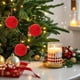 thumbnail image 4 of Bolas navideñas de lana fina de poliéster, adornos navideños, adornos navideños, adornos colgantes para fiestas navideñas, suministros navideños, bolas navideñas de 5 cm, pequeñas piezas colgantes, de, 4 of 6