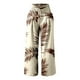 thumbnail image 3 of WILLBEST Pantalones Casuales para Mujer: Cintura Alta Elástica, Pierna Ancha, Diseño Estampado, Cómodos y Versátiles para Uso Diario. XXXL, 3 of 4