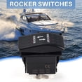 thumbnail image 5 of 12V 20A Winch In Winch Out ON-OFF-ON Rocker Switch Red LED Light 7 Pin RED, 5 of 5