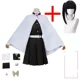 thumbnail image 3 of Disfraz de Cosplay de Kochou Shinobu, disfraz de Anime Demon Slayer, uniforme Akken para fiesta de Halloween, disfraz para niños, 3 of 5