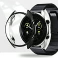 thumbnail image 6 of [2-PACK] Samsung Galaxy Watch 3 (45 mm) Case, Clear TPU Flexible Cover Armor, Anti-Shock [Black], 6 of 7