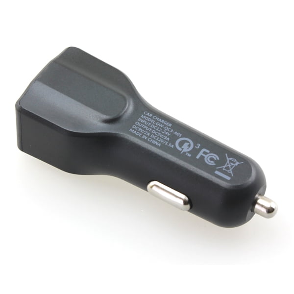 Car Charger 24W Fast for Motorola Moto G 5G (2022, 2023, 2024, 2025) Phone Models - 2-Port USB 6ft Cable Type-C Turbo Charge DC Socket Power