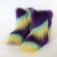 thumbnail image 6 of FUZHIQ Furry Faux Fur Boots Women's Winter Shoes Woman Fluffy Warm Snow Boots Mid-Calf Comfortable Outdoor Flat, 6 of 6