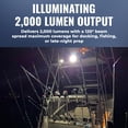 thumbnail image 4 of Luces Marine Spreader, color negro, roble, Low Pro™, LED a prueba de agua, 2000 lm, 4 of 8