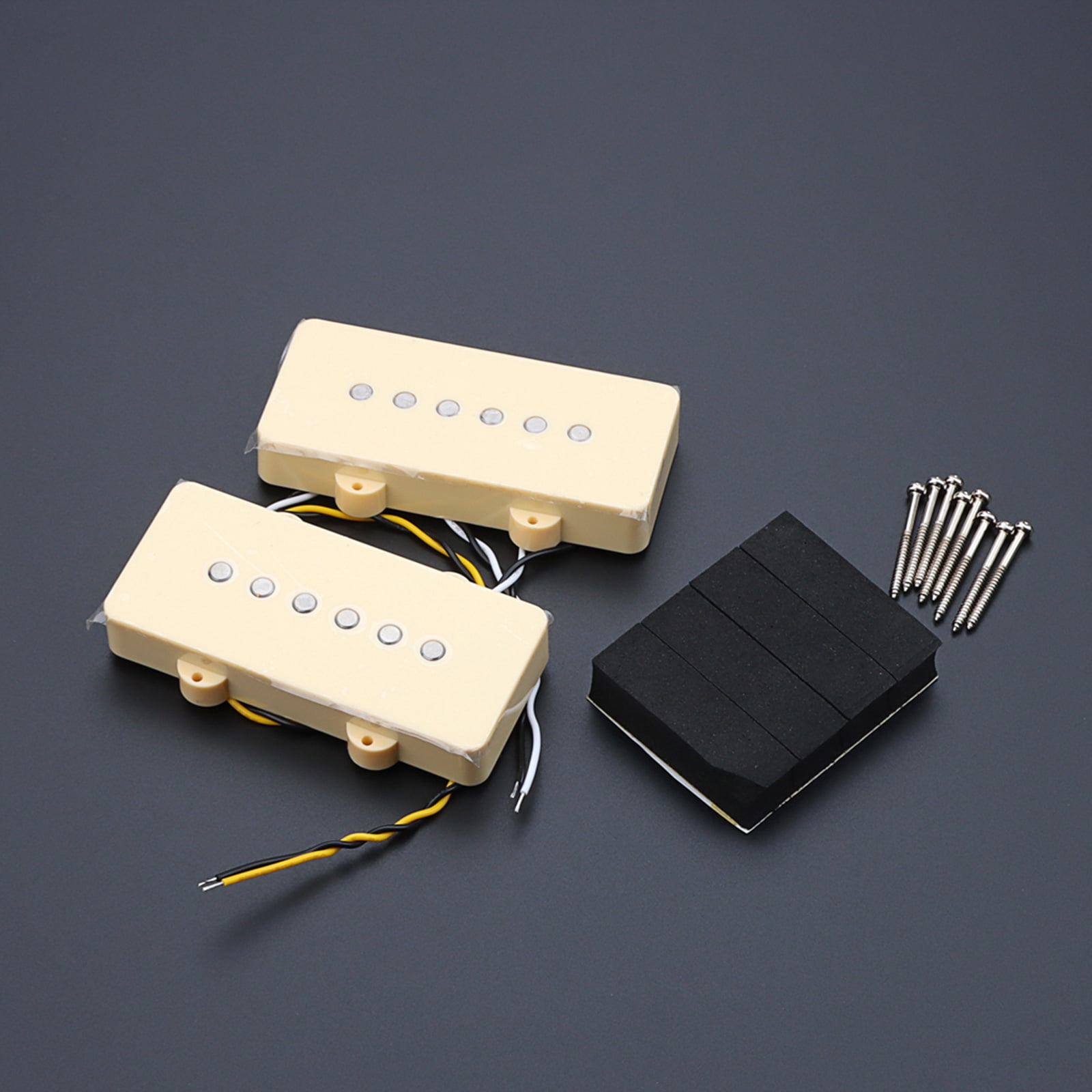 1 Set of Single Coil Guitar Pickups Neck and Bridge Pickup Compatible with LP Electric Guitar Parts Replacements