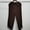 Coffee, variant on Delayuji Womens Linen Pant Daily Elastic High Waist Straight Leg Pant Solid Color Casual Pants Loose Long Trousers