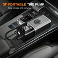 thumbnail image 2 of Nilight Tire Inflator Portable Air Compressor Rechargeable 12VDC 150PSI Cordless Battery Cigarette Powered 2X Faster Inflation Air Pump w/Digital Pressure Gauge for Car Motorcycle, 2 of 8