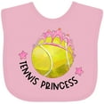 thumbnail image 3 of Inktastic Tennis Princess Tiara Girls Baby Bib, 3 of 4