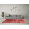 thumbnail image 3 of Ahgly Company Indoor Square Oriental Red Industrial Area Rugs, 6' Square, 3 of 4