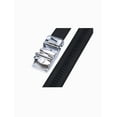thumbnail image 3 of Unique Bargains Men Sliding Buckle Holeless Adjustable PU Ratchet Belt Black 125CM, 3 of 7