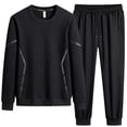 thumbnail image 3 of Chándal de talla grande 8XL 7XL 6XL para hombre, recién llegado, conjunto de pantalón deportivo informal liso para hombre, traje de jogging unisex 2024, 3 of 4