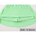 thumbnail image 6 of Cooltree Trendy Girl Skort - Lime Green Print Summer Skirts with Shorts Size 10, 6 of 7
