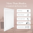 thumbnail image 4 of REGAL estate No Drill Cordless 1" Mini Blinds, PeelMount Adhesive Easy Install Light Filtering Window Blinds, 27" W x 72" H, White, 4 of 6