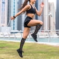 thumbnail image 6 of Lsque Basketball Pattern Sport Compression Socks for Men & Women 15-20 mmHg Knee High Nurse Pregnant Running Medical and Travel Athletic, 6 of 6