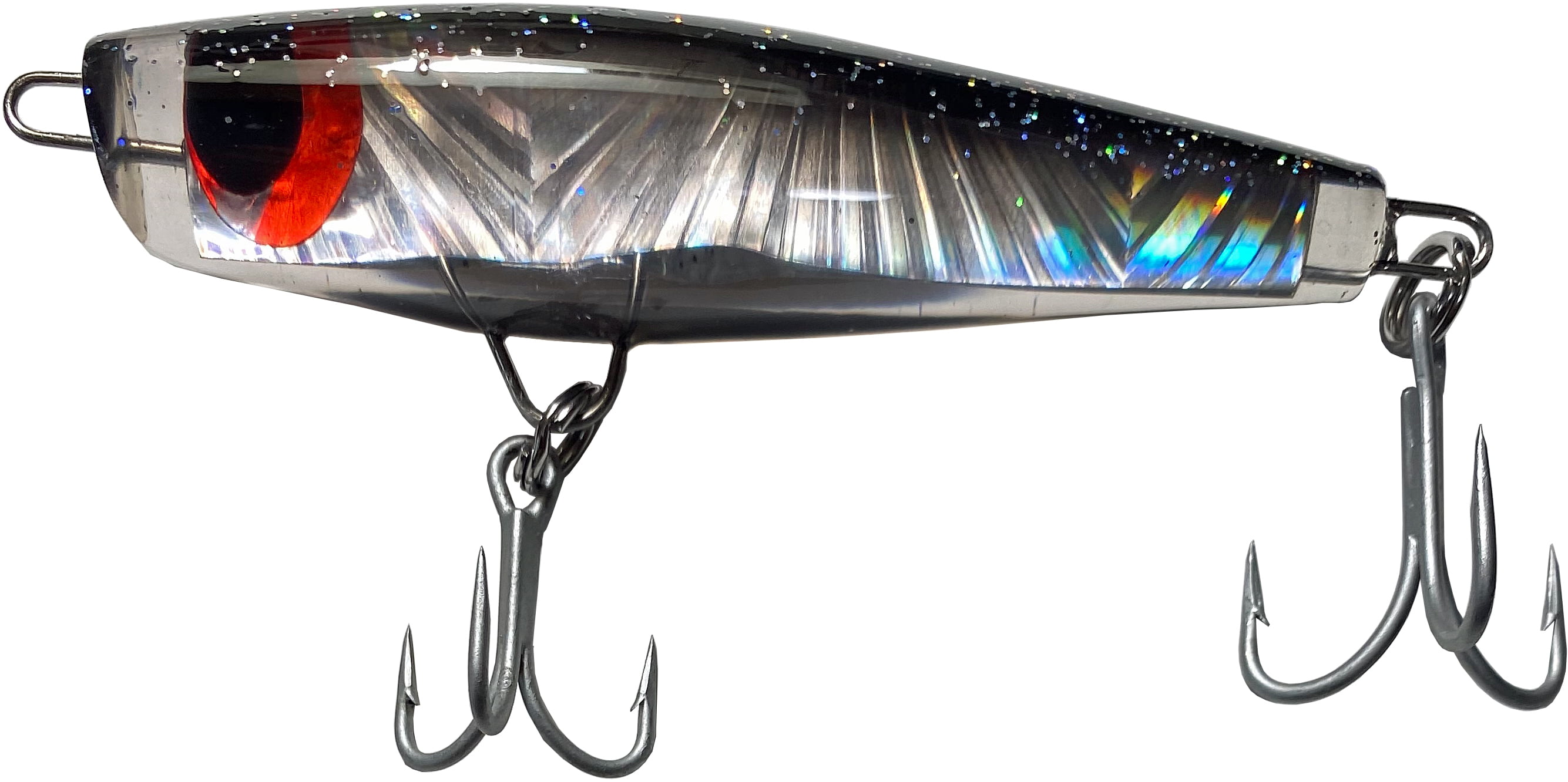 Jackson R.A Popper Floating Lure - 2.8 Inch, Bloody Katsu Color, HKI Model For Saltwater Fishing